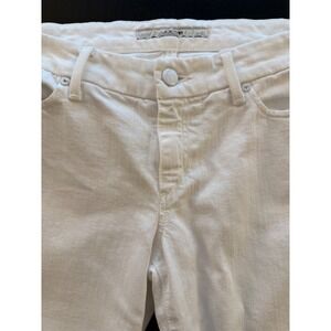 Joe's Jeans Low-Rise Socialite Kicker Womens 29 Bright White Stretch Ankle Denim